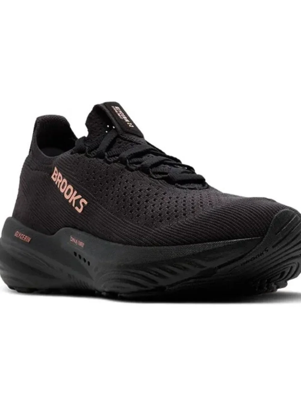 Brooks $165 Glycerin StealthFit 22 Women's Black/Grey/Rose Gold Sz 9.5 NIB!